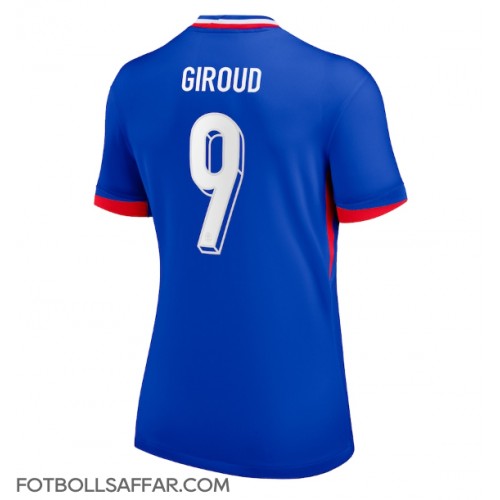 Frankrike Olivier Giroud #9 Hemmatröja Dam EM 2024 Kortärmad